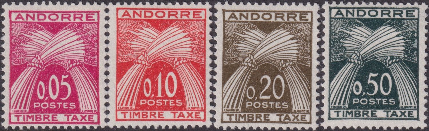 Andorra (French) 1961 Postage Due Set