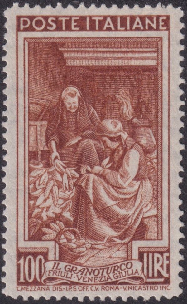 Italy 1950 100l Brown Provincial Occupations