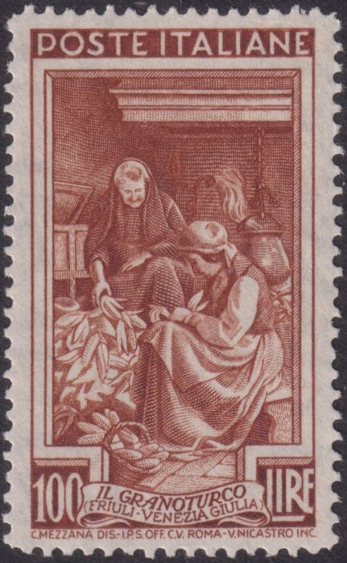 Italy 1950 100l Brown Provincial Occupations