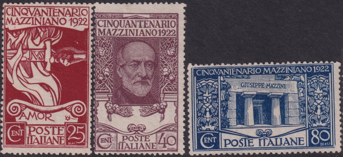 Italy 1922 50th Death Anniversary of Mezzini Set