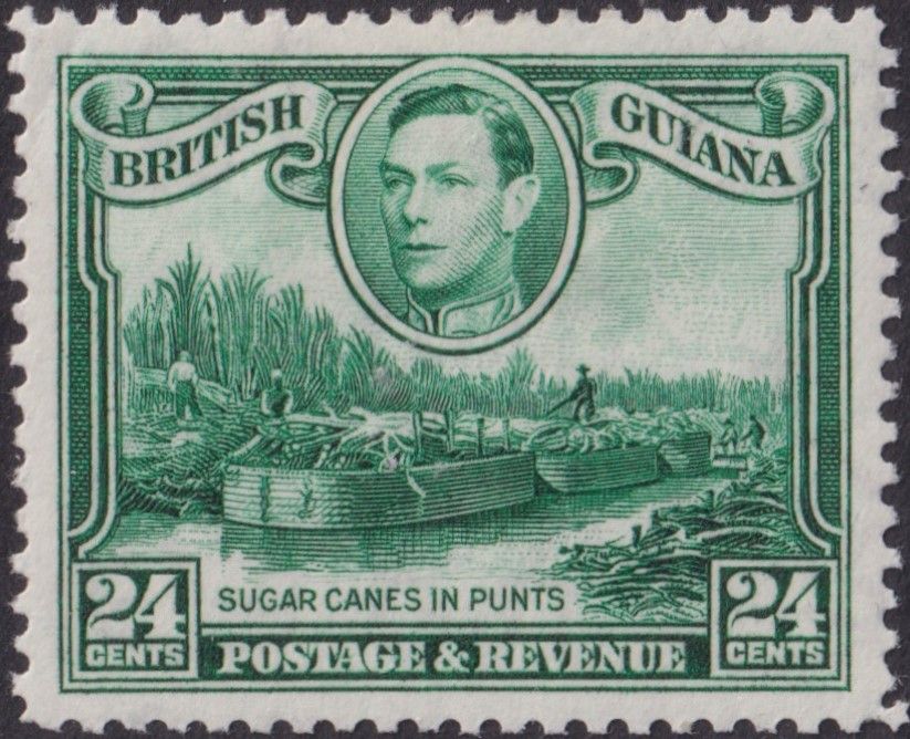 British Guiana 1938 24c Blue-Green