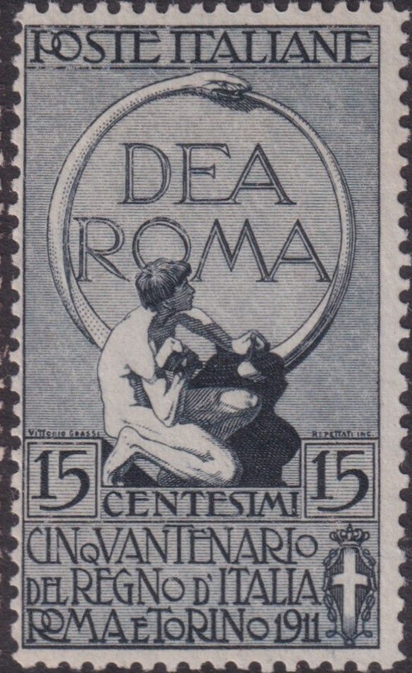 Italy 1911 15c+5c Grey Jubilee of Italian Kingdom