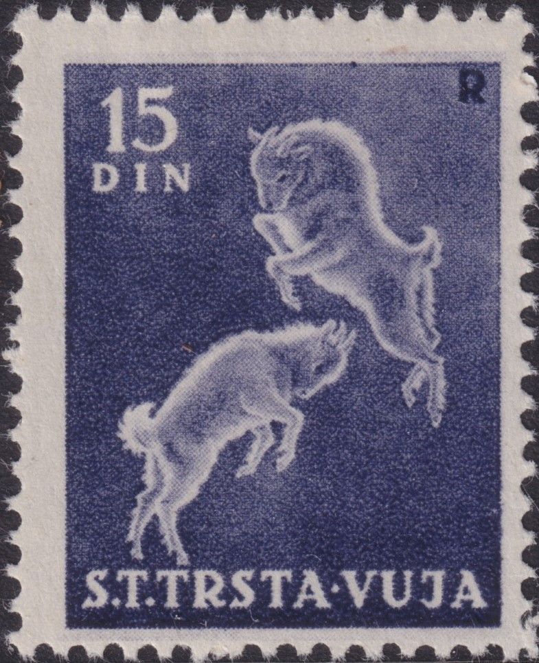 Trieste Zone B 1950 15d Violet Kids