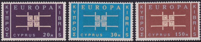 Cyprus 1963-64 Europa Set