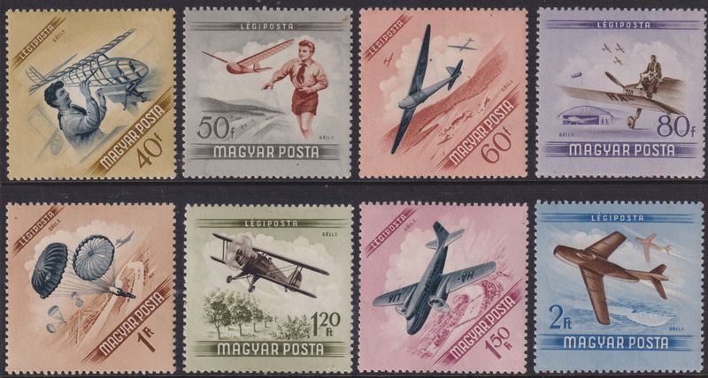 Hungary 1954 Air Mail Set