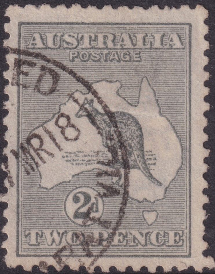 Australia 1915 2d Grey with Inverted Watermark
