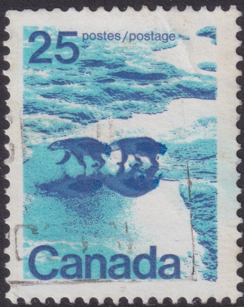 Canada 1972 25c Polar Bears with Siamese Twins Variety