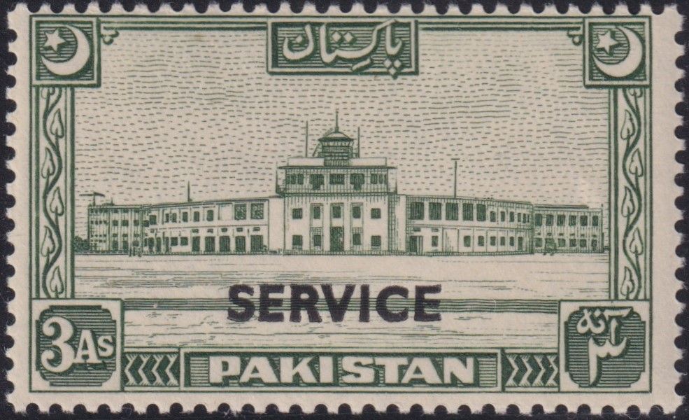 Pakistan 1949 3a Green Official