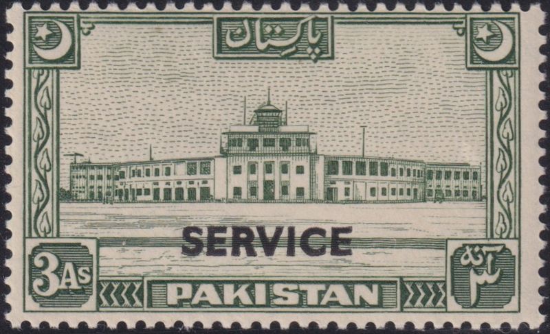 Pakistan 1949 3a Green Official