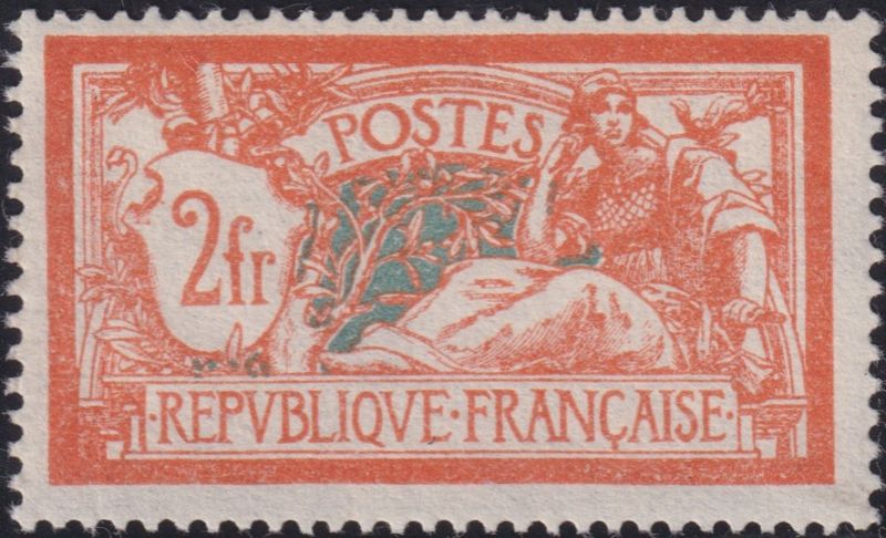 France 1920 2f Orange and Green Merson