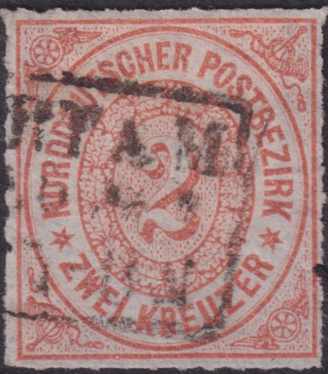 North German Confederation 1868 2k Orange