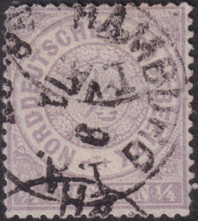 North German Confederation 1868 ¼g Mauve