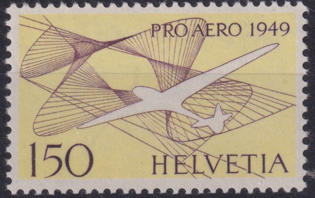 Switzerland 1949 1f.50 Air Special Flight