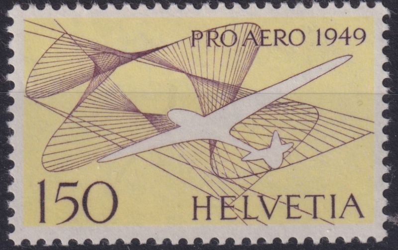 Switzerland 1949 1f.50 Air Special Flight