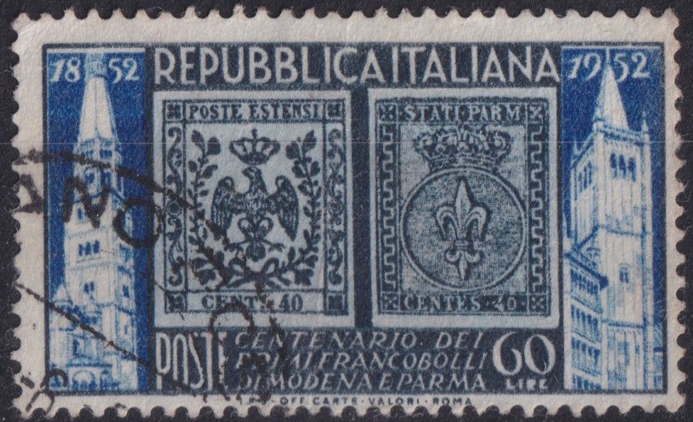 Italy 1952 60l Modena and Parma Stamp Centenary
