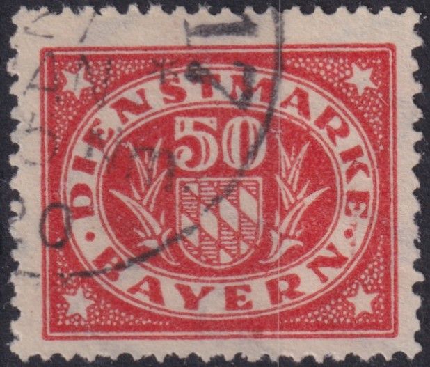 Bavaria 1920 50pf Red Official