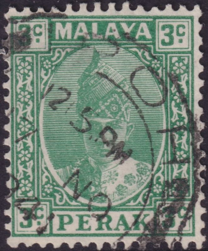 Perak 1941 3c Green