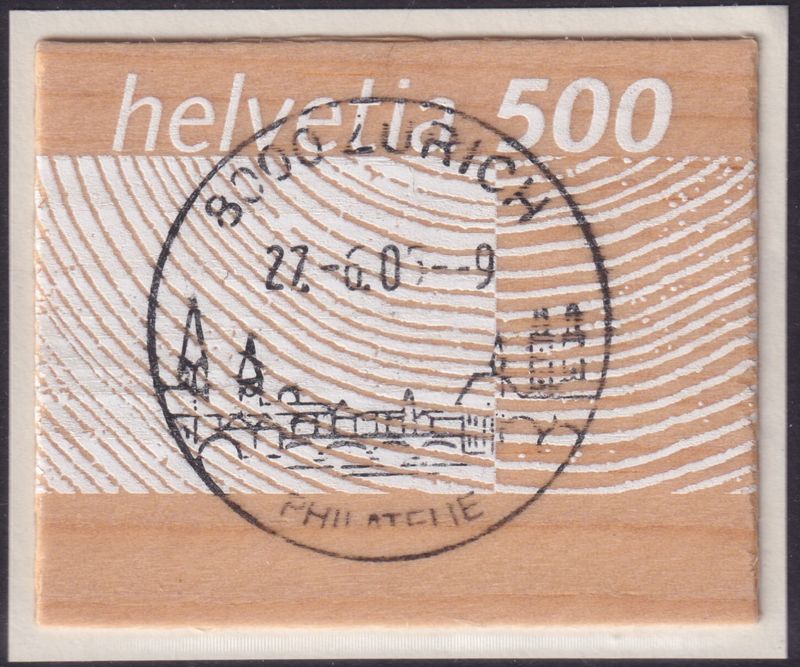 Switzerland 2004 5f Wooden Stamp