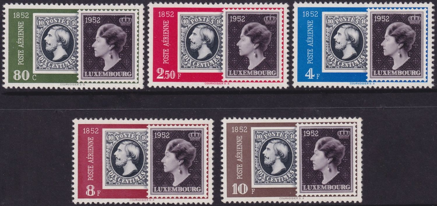 Luxembourg 1952 Centilux and Stamp Centenary