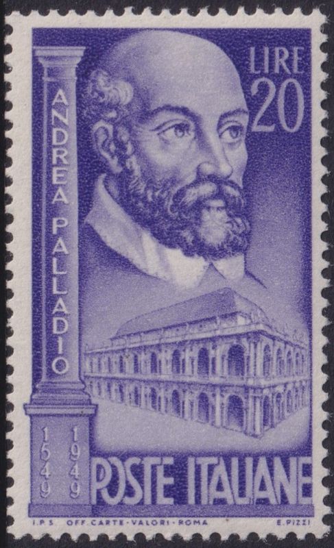 Italy 1949 20l 400th Anniv of Completion of Palladio&#39;s Basilica at Vicenza.