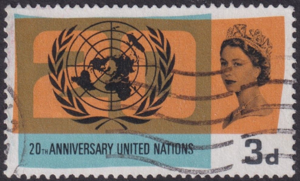 GB 1965 3d UNO Anniversary with Broken Circle