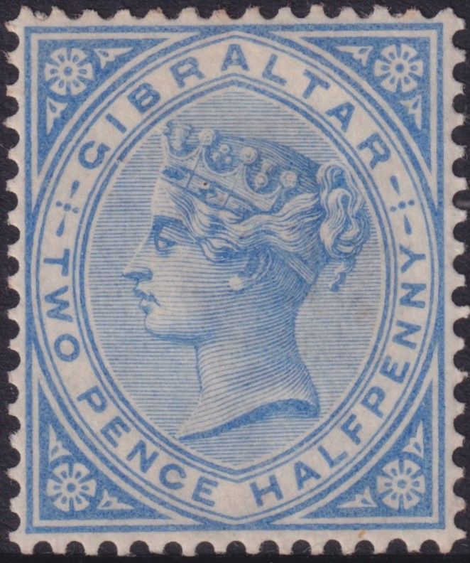 Gibraltar 1898 2½d Bright Ultramarine