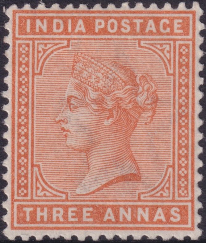 India 1890 3a Brown-Orange