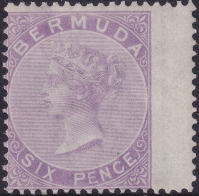 Bermuda 1874 6d Dull Mauve