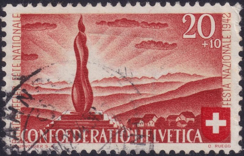 Switzerland 1942 20c+10c National Fete