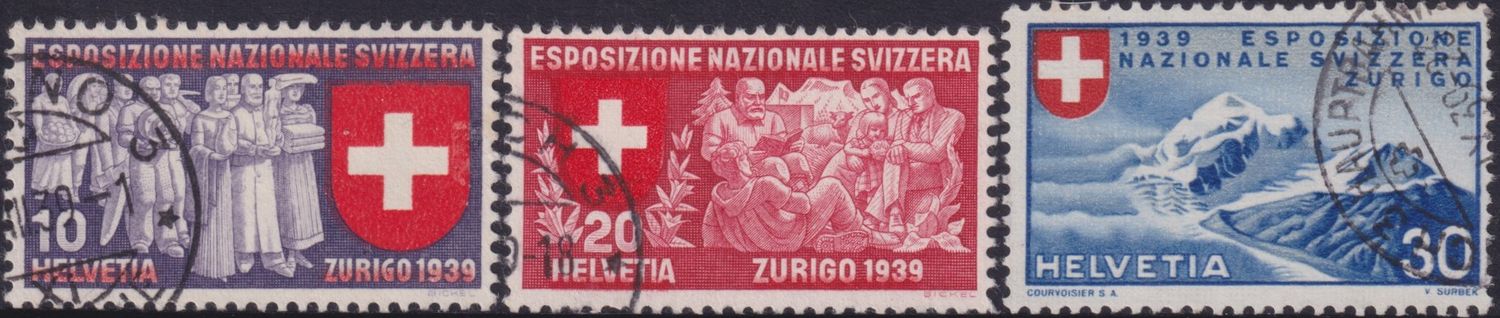 Switzerland 1939 National Exhibition Italian Set