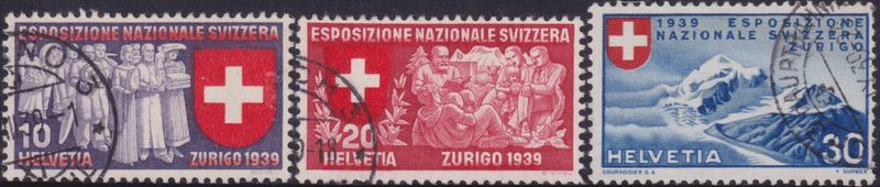 Switzerland 1939 National Exhibition Italian Set