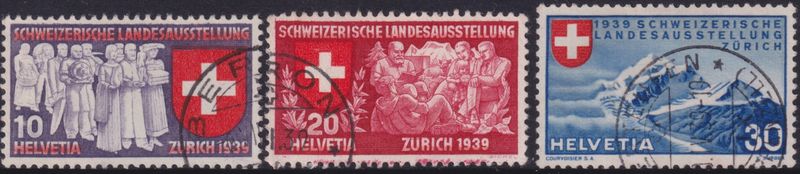 Switzerland 1939 National Exhibition German Set
