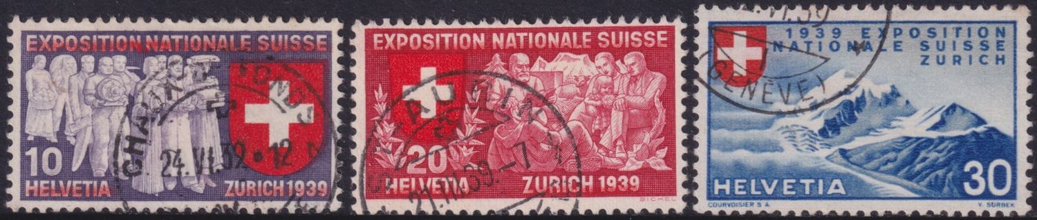 Switzerland 1939 National Exhibition French Set