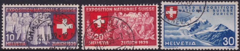 Switzerland 1939 National Exhibition French Set