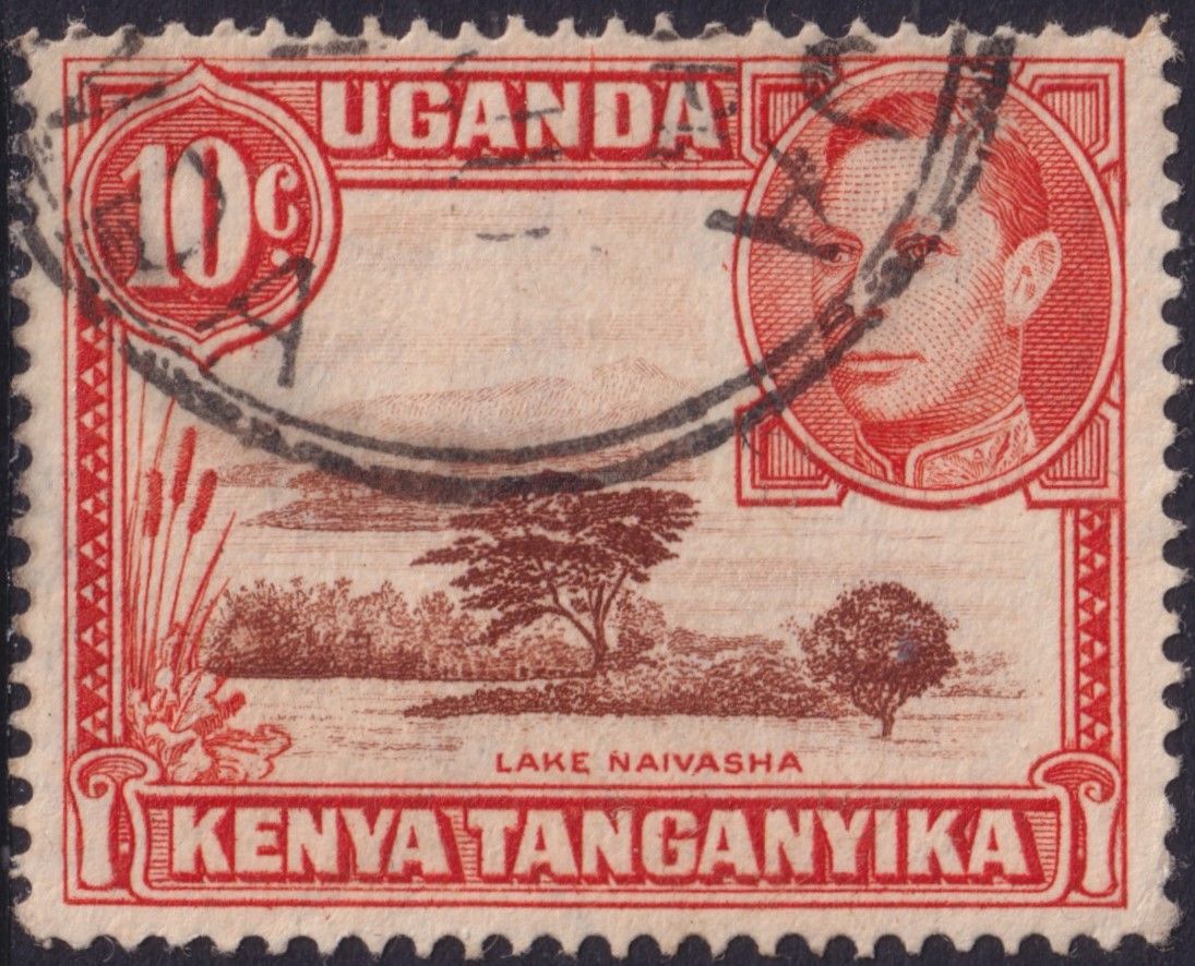 KUT 1941 10c Red-Brown and Orange Perf 14