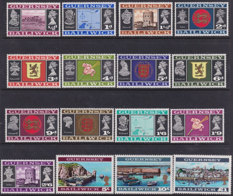 Guernsey 1969 First Definitive Set