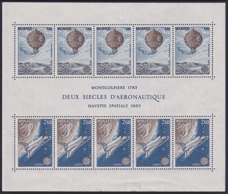 Monaco 1983 Europa Miniature Sheet