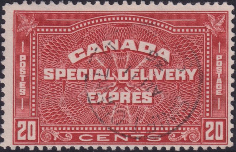 Canada 1932 20c Brown Red Special Delivery