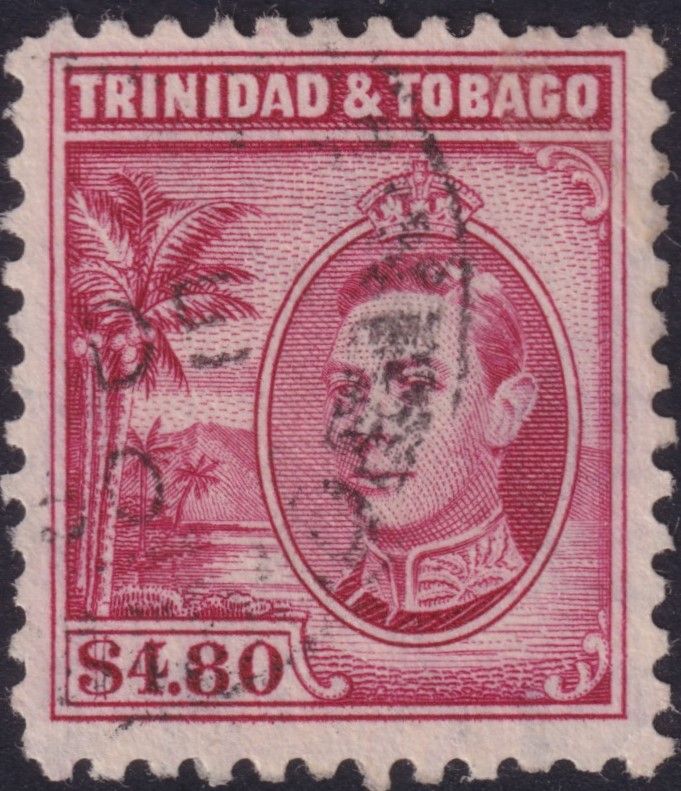 Trinidad and Tobago 1940 $4.80 Rose-Carmine