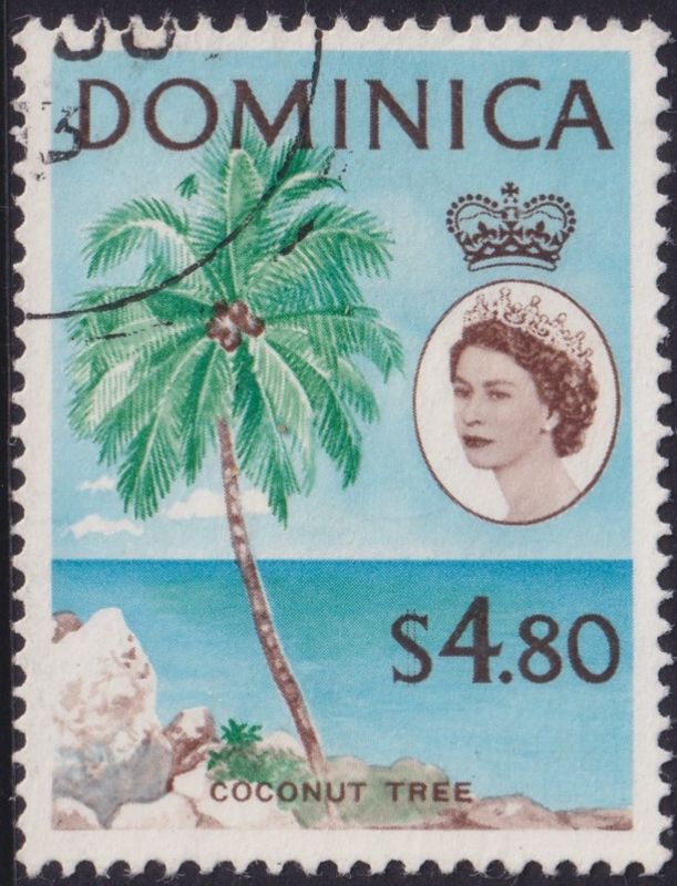 Dominica 1963 $4.80 Coconut Palm