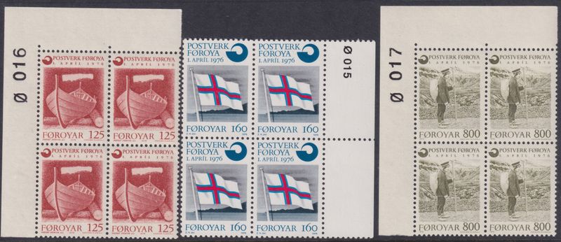 Faroe Islands 1976 Inauguration of Post Office Set