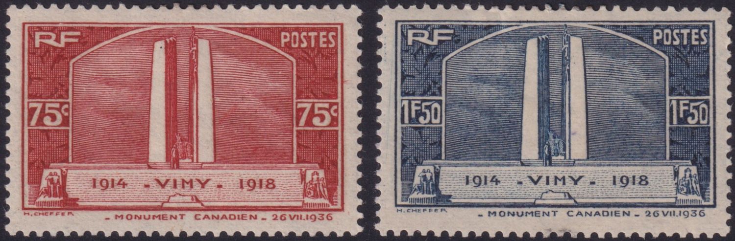 France 1936 Canadian War Memorial Vimy Ridge Set