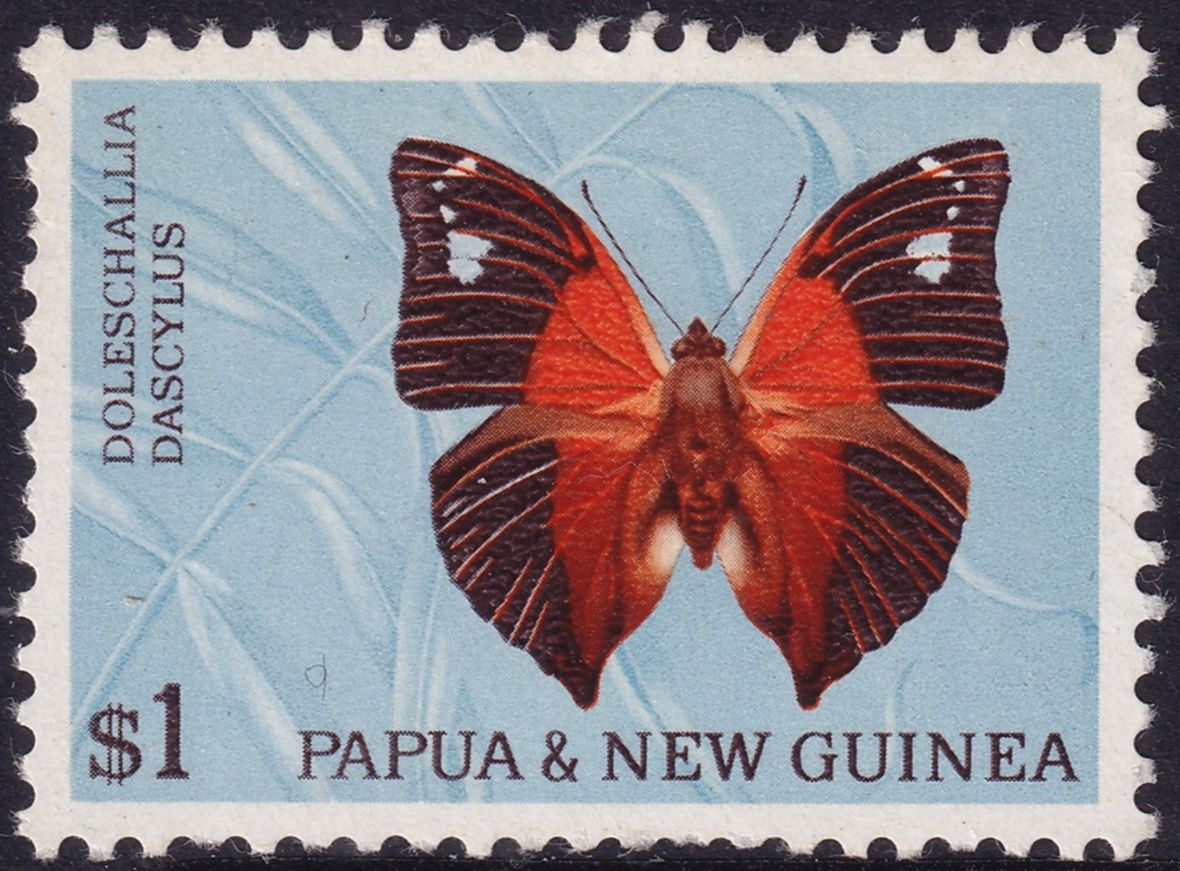 PNG 1967 $1 Butterfly Plate II