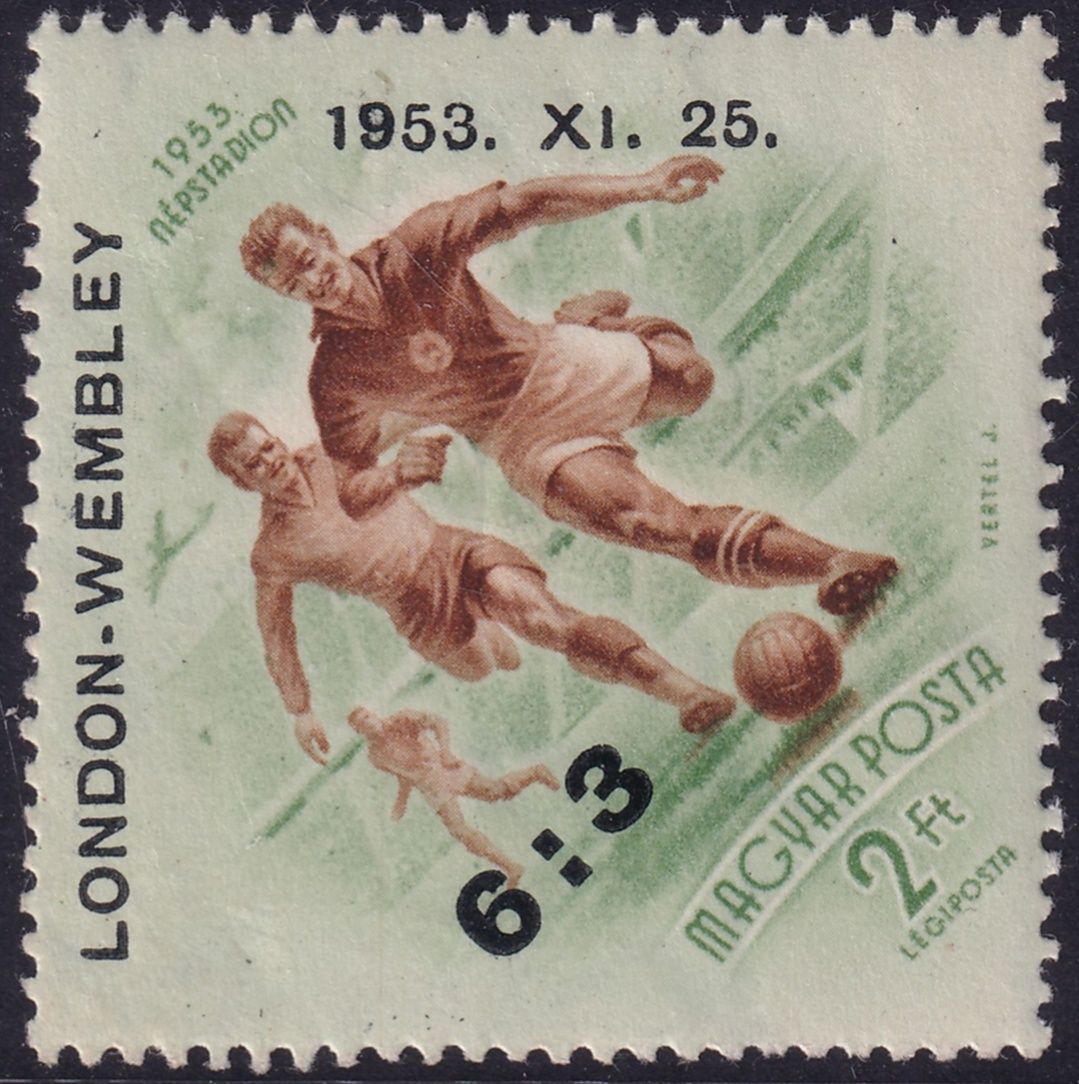 Hungary 1953 2fo Football Defeat of England Overprint