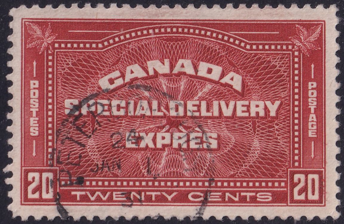 Canada 1930 20c Brown-red Special Delivery
