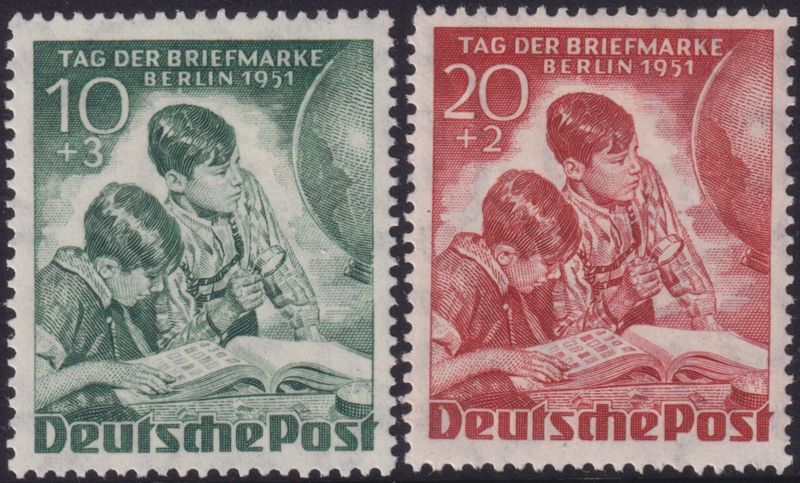 Berlin 1951 Stamp Day Set
