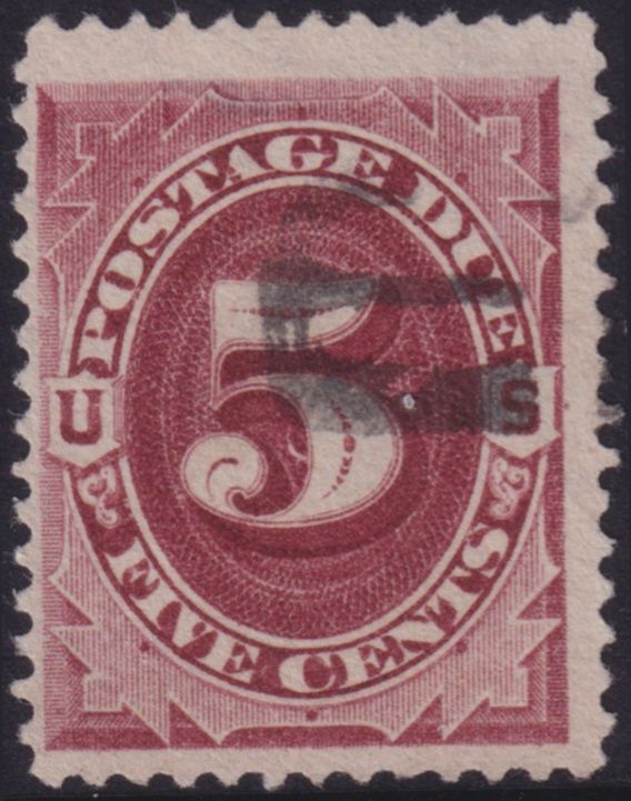 USA 1891 5c Red Postage Due