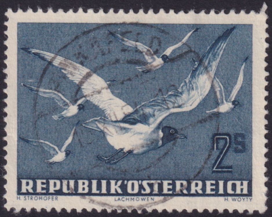 Austria 1950 2s Blue Airmail