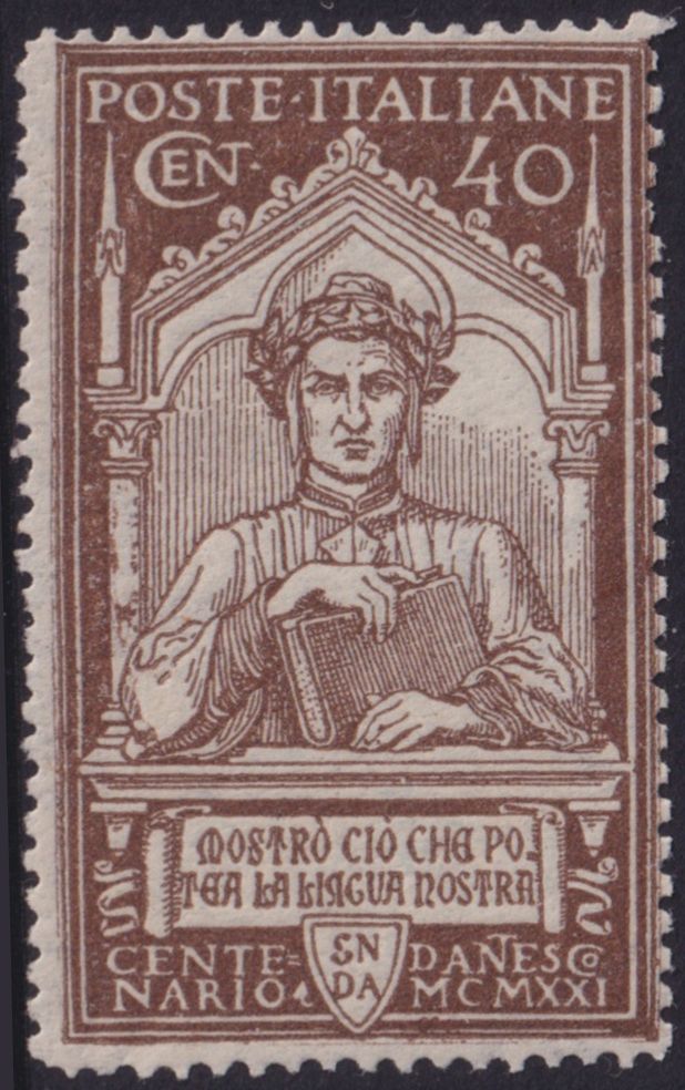 Italy 1921 40c 600th Death Anniversary of Dante