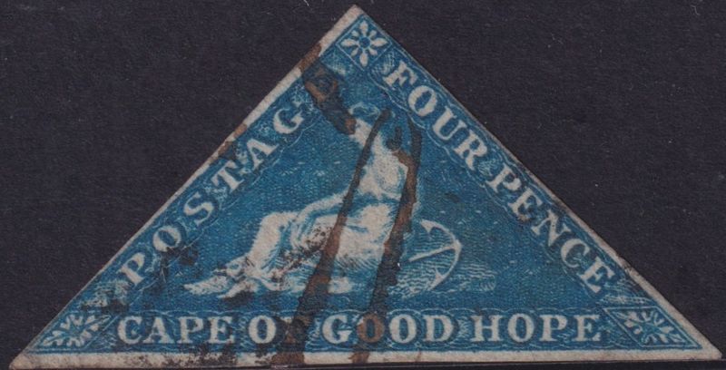 Cape of Good Hope 1853 4d Deep Blue